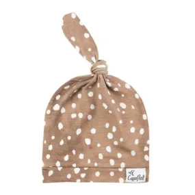 Copper Pearl Top Knot Hat / Fawn