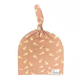 Copper Pearl Treat Top Knot Hat
