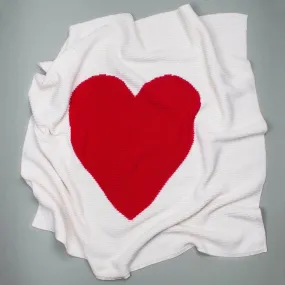 Cotton Baby Blankets - Heart Large