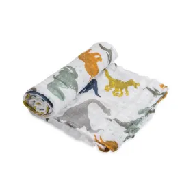 Cotton Muslin Swaddle – Dino Friends