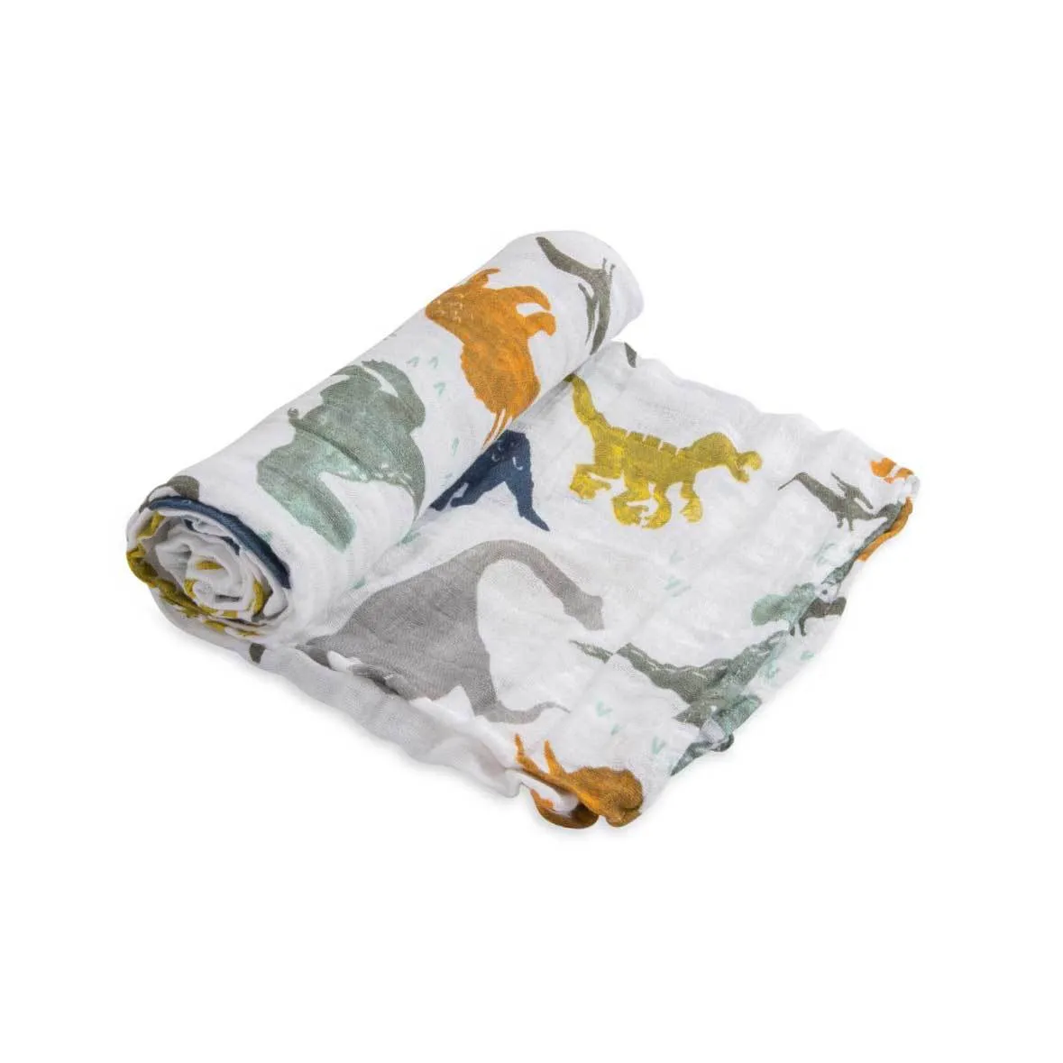 Cotton Muslin Swaddle – Dino Friends