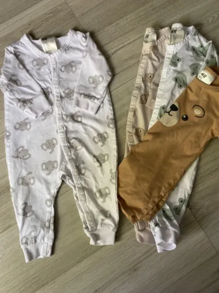 Cotton Onesie Bundle, Kids 9 Month (6-9M)