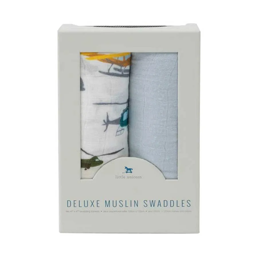 Deluxe Muslin Swaddle 2pk – Airshow