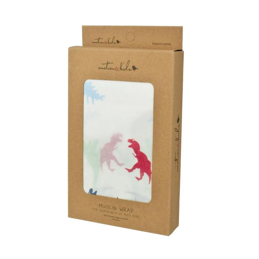 Dinosaur Muslin Wrap
