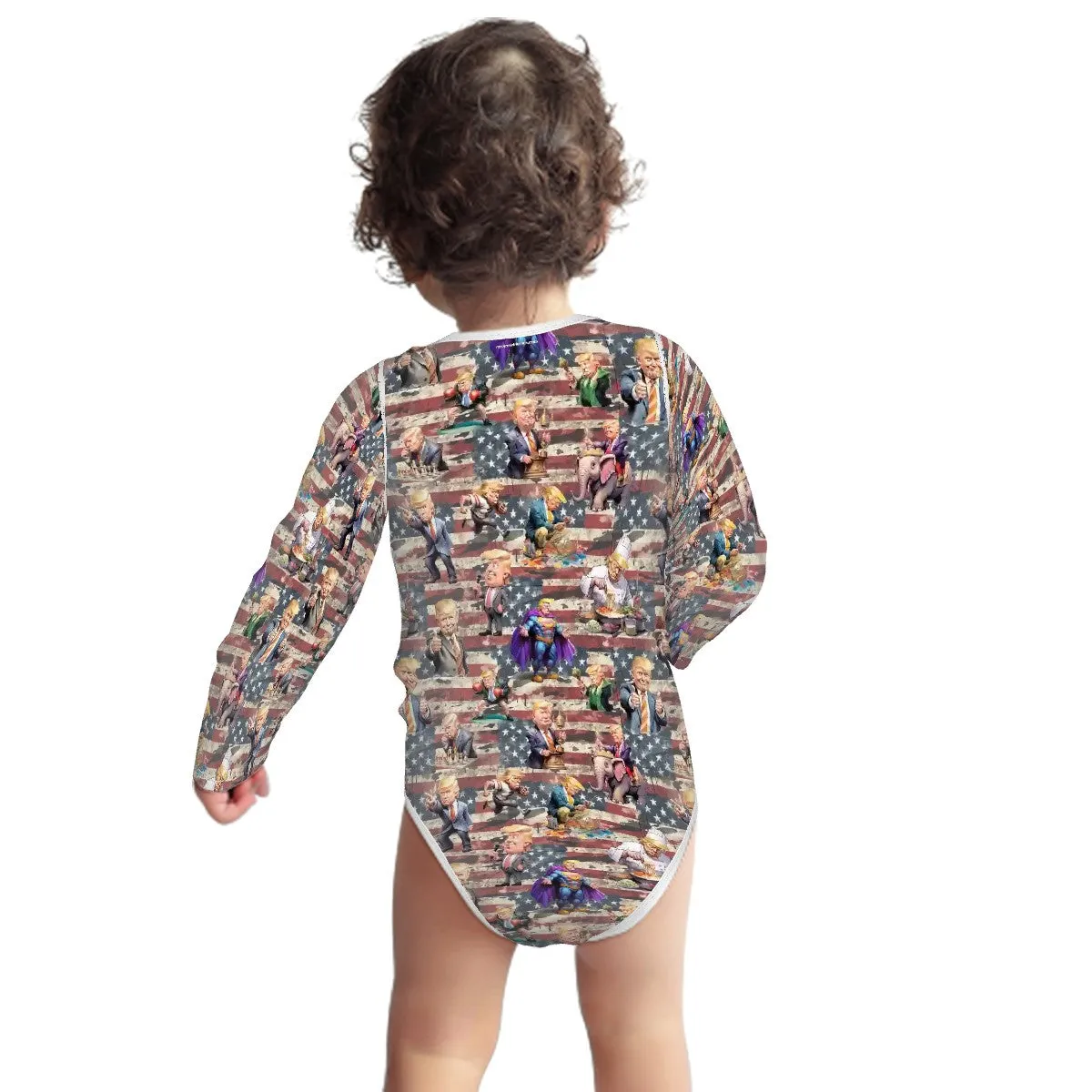 Donald Trump, Maga 20 Designs Long Sleeved Baby Onesies