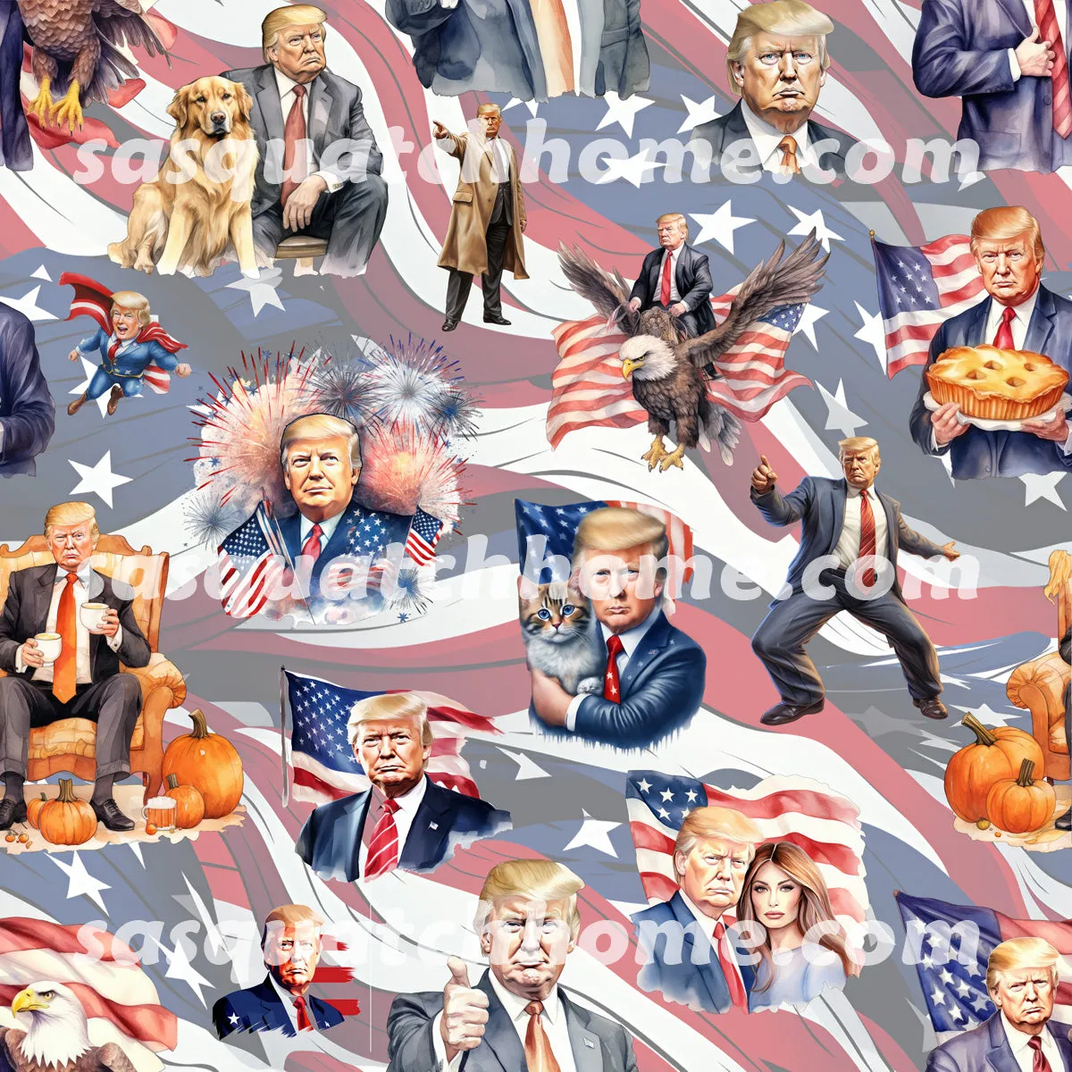 Donald Trump, Maga 20 Designs Long Sleeved Baby Onesies