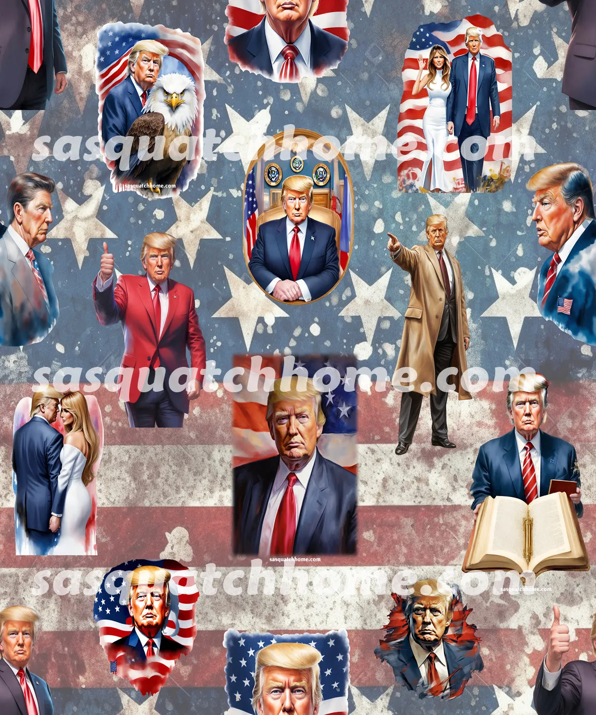 Donald Trump, Maga 20 Designs Long Sleeved Baby Onesies