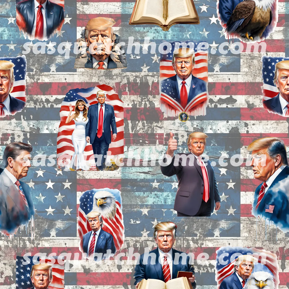 Donald Trump, Maga 20 Designs Long Sleeved Baby Onesies