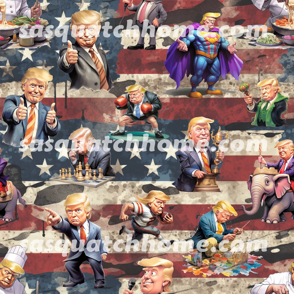 Donald Trump, Maga 20 Designs Long Sleeved Baby Onesies
