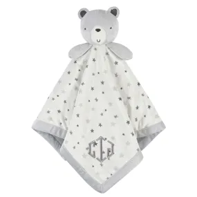 Embroidered Baby Boys Bear & Stars Oversized Security Blanket