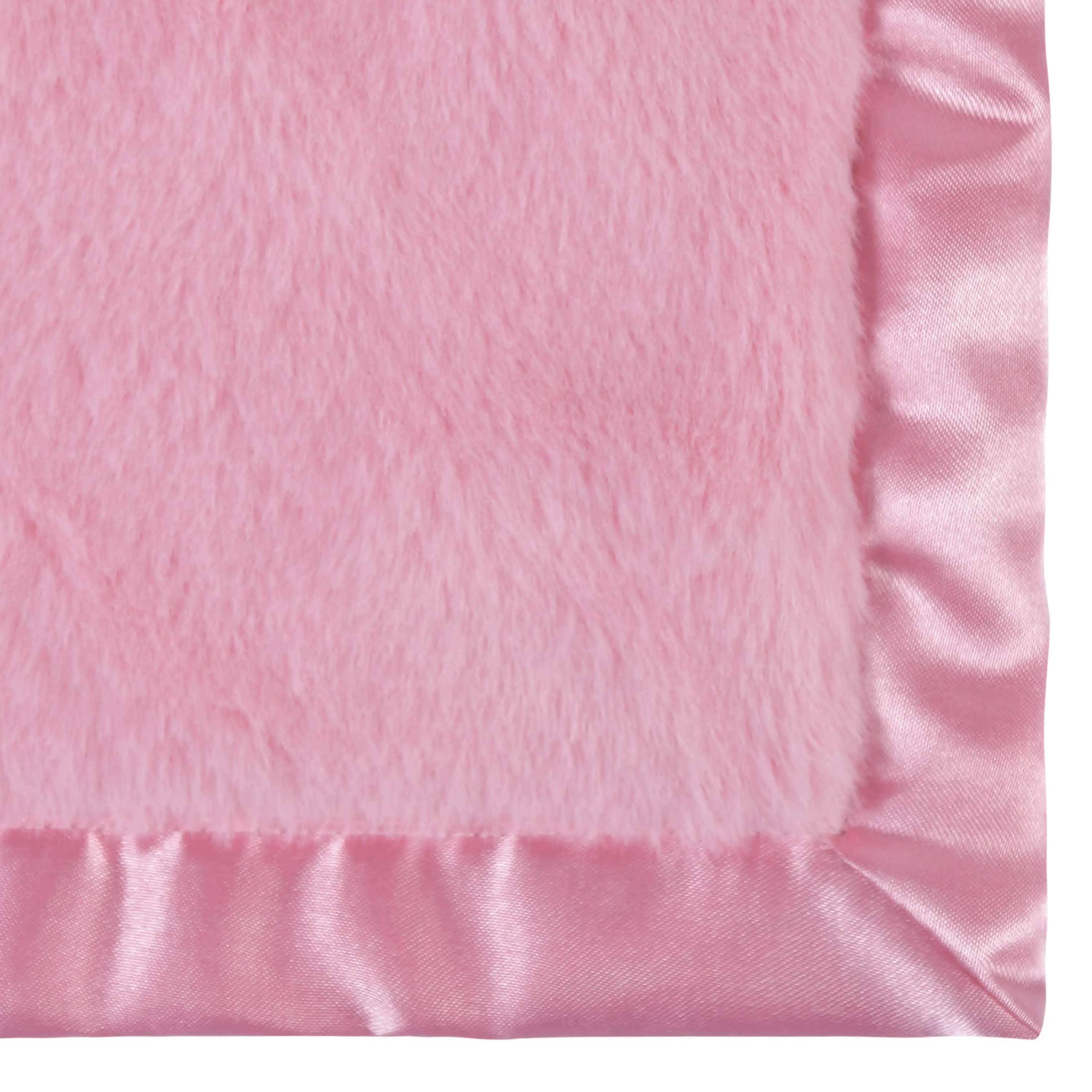 Embroidered Girls Light Pink Plush Blanket