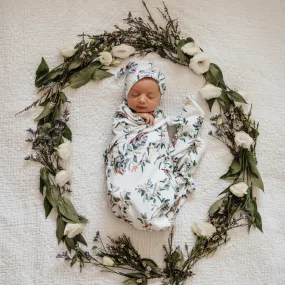 Eucalypt Jersey Wrap & Beanie Set