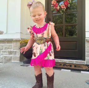 Floral Skull w/t Fringe Baby (0-18M)
