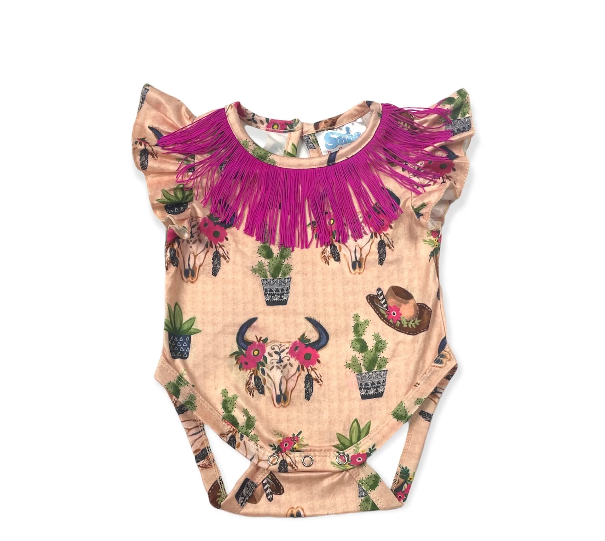 Floral Skull w/t Fringe Baby (0-18M)