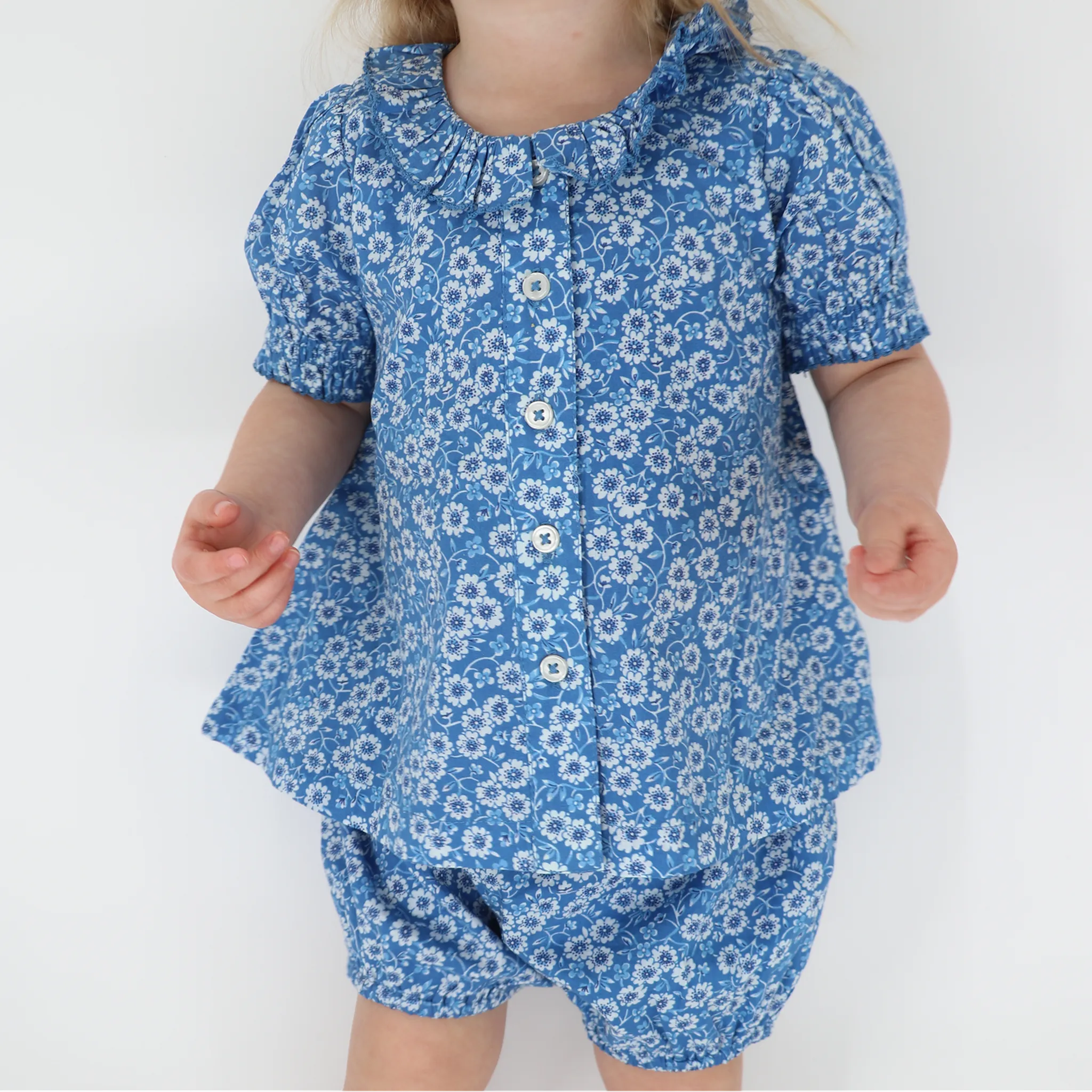 girls rosebay puff sleeve bloomer set