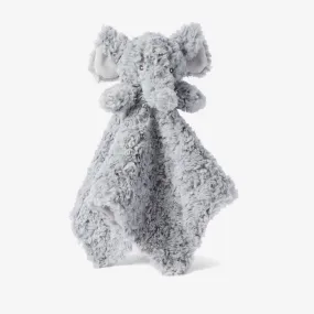 Gray Swirl Elephant Baby Security Blanket