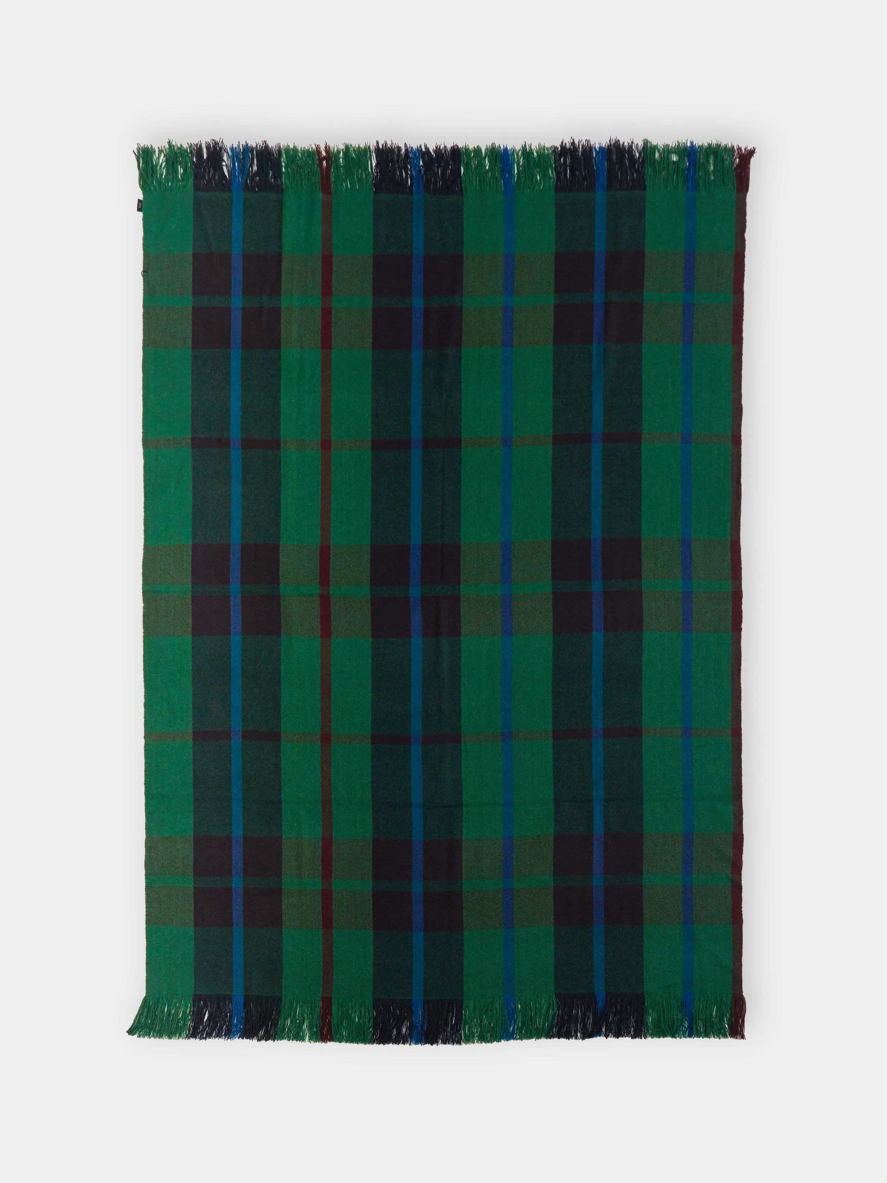 Handwoven Yak Check Blanket (79in/2m)