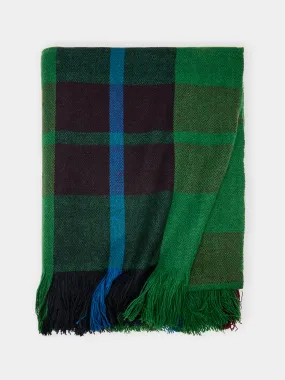 Handwoven Yak Check Blanket (79in/2m)