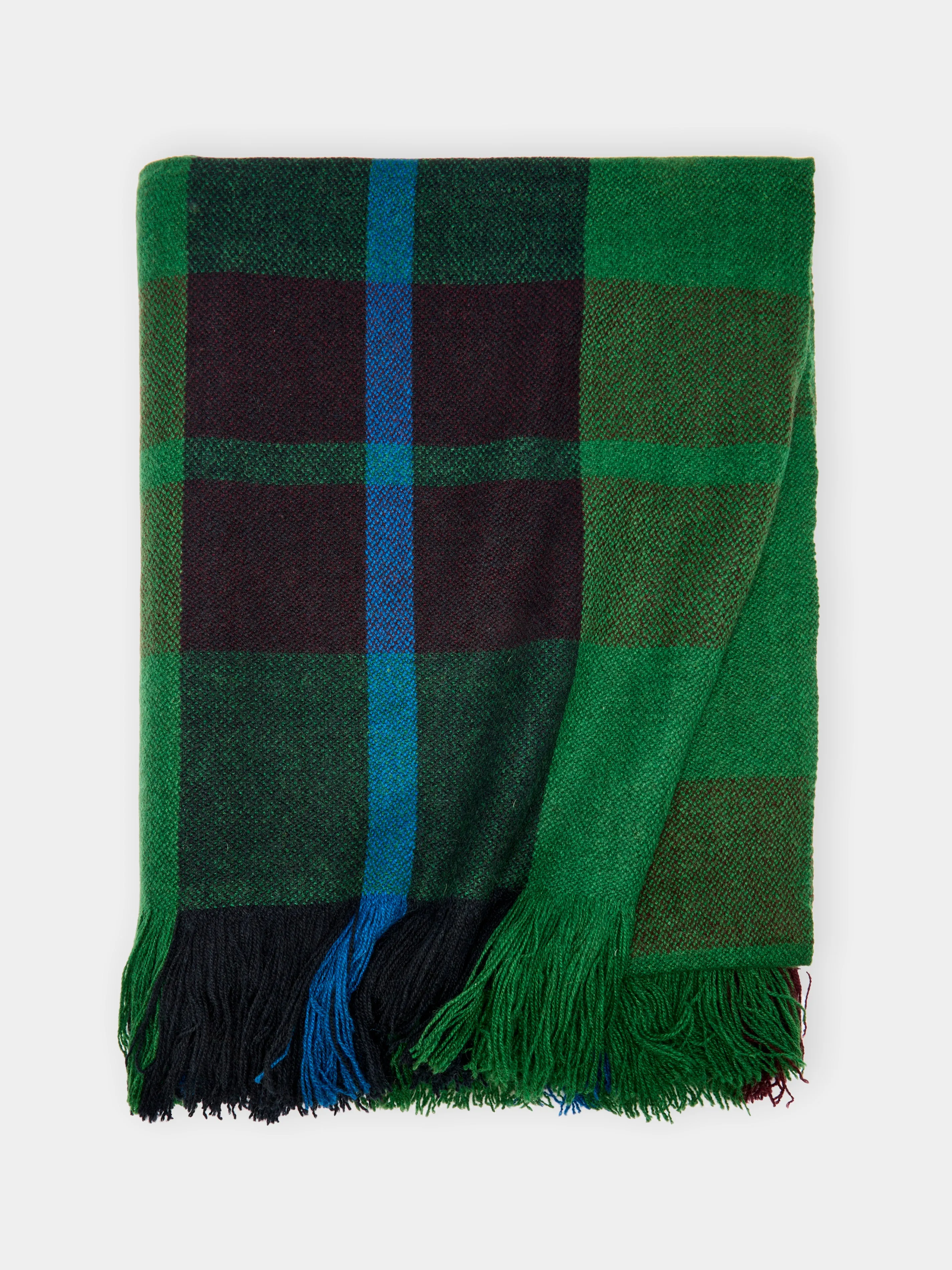 Handwoven Yak Check Blanket (79in/2m)