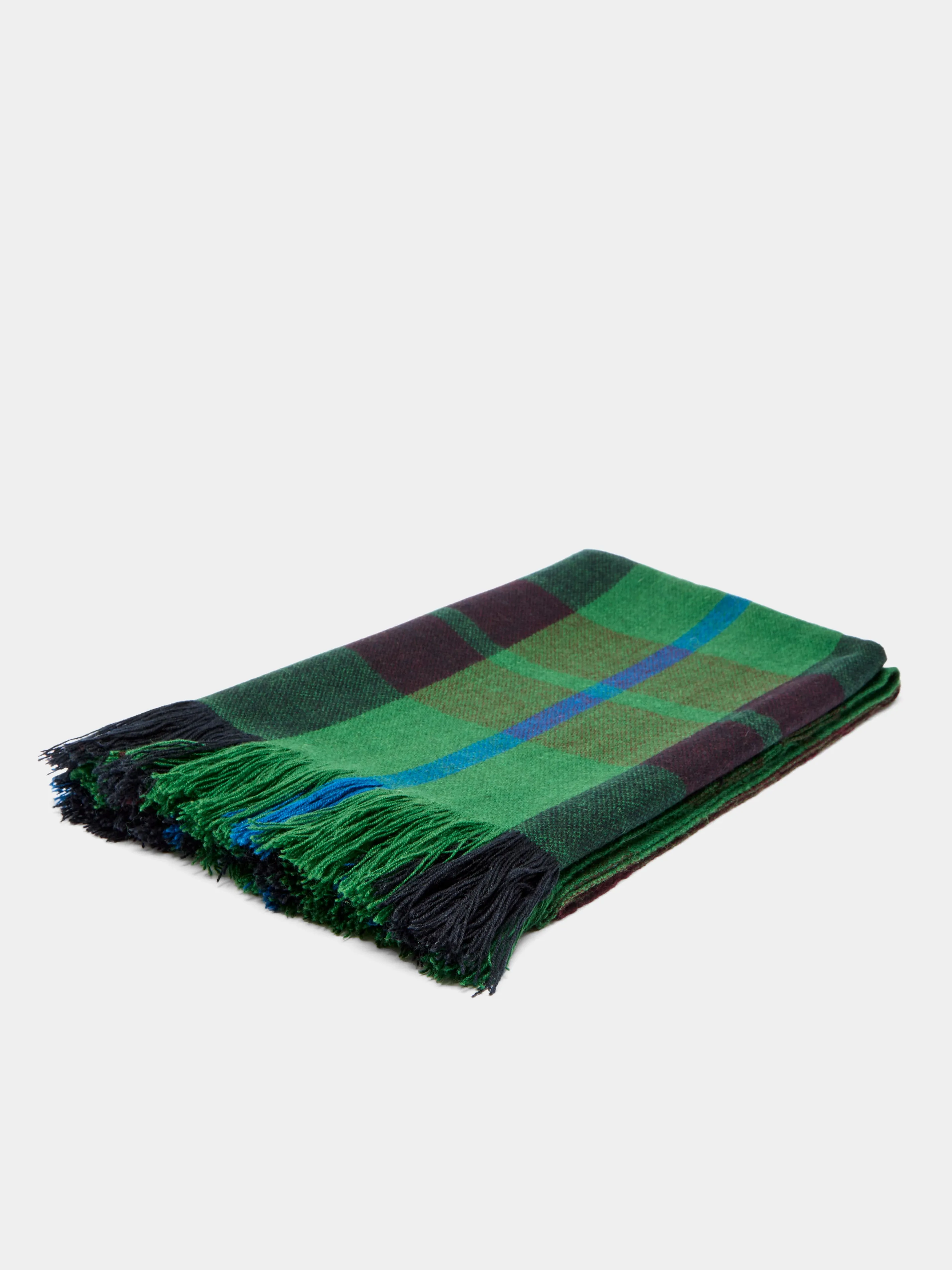 Handwoven Yak Check Blanket (79in/2m)