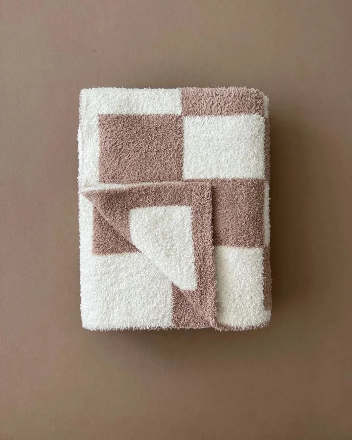 Kids Checkered Plush Blanket