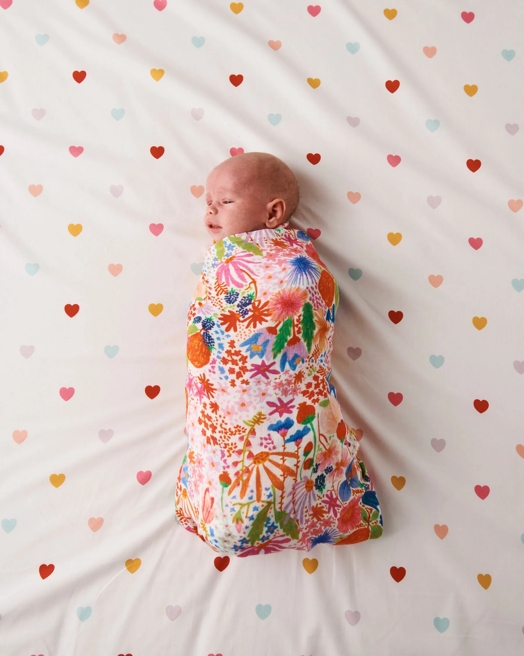 Kip & Co Meandering Meadow Bamboo Baby Swaddle