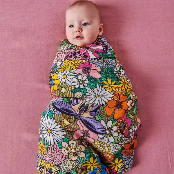 Kip and Co | Bamboo Baby Swaddle | Bliss Floral