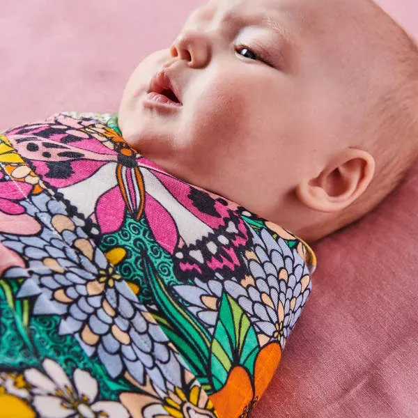 Kip and Co | Bamboo Baby Swaddle | Bliss Floral