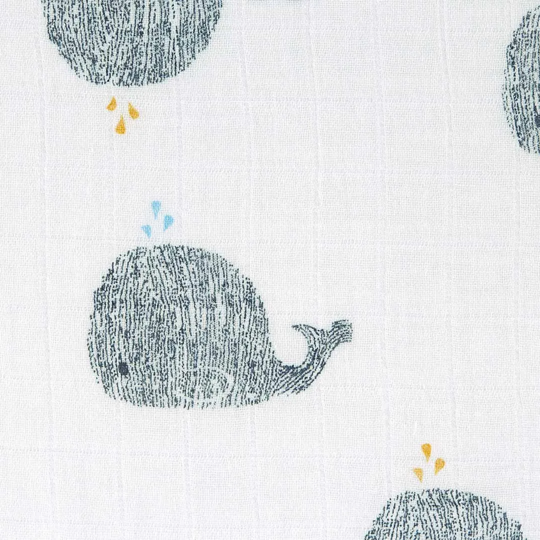 Lassig Heavenly Soft Swaddles - Little Water - Whale