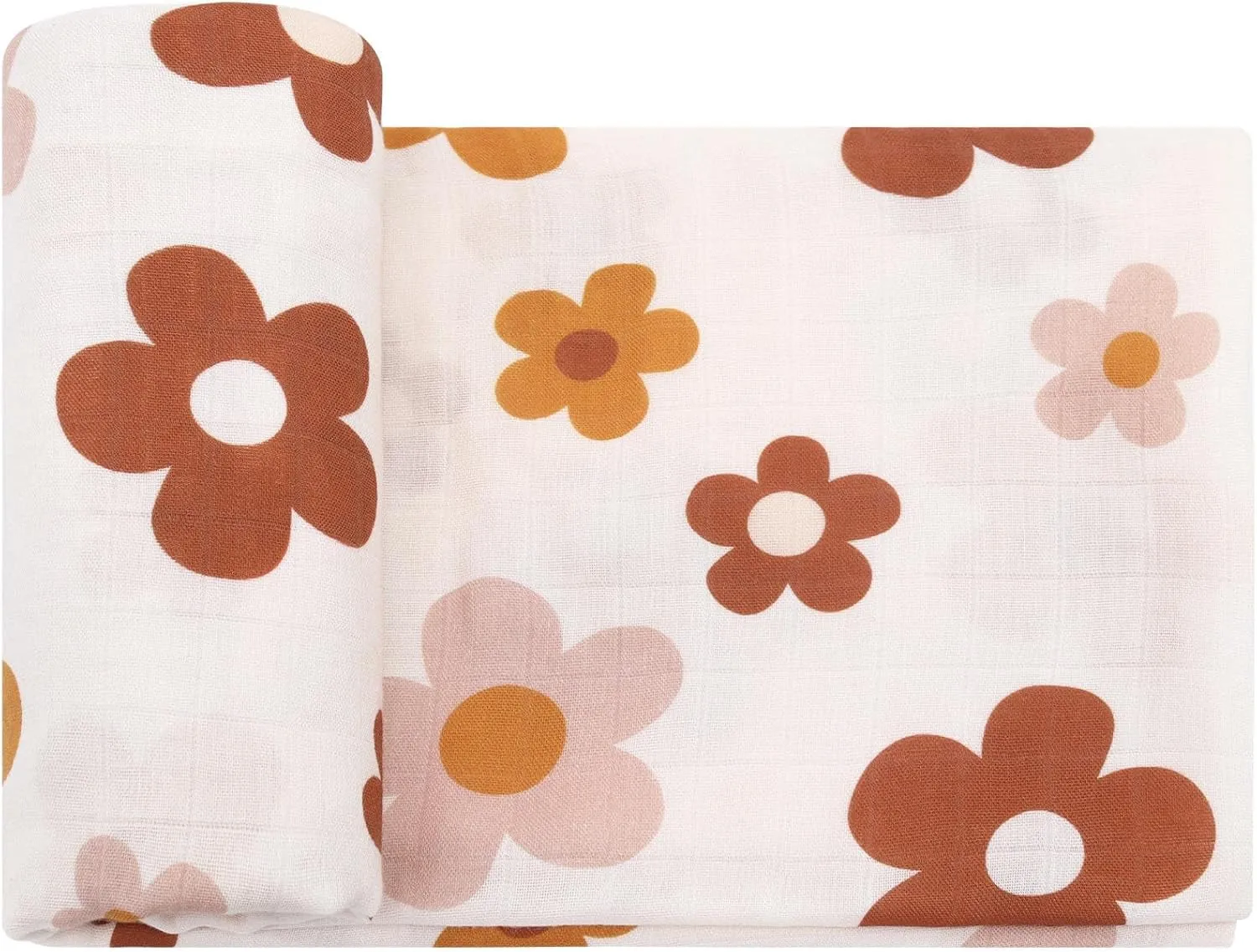 Lifetree Baby Swaddle Blanket Dog, 70% Viscose from Bamboo and 30% Cotton Muslin Swaddles Blankets Boys Girls Nursery Essentials for Girls and Boys, Registry, Large 47" X 47", Puppies Dog Print