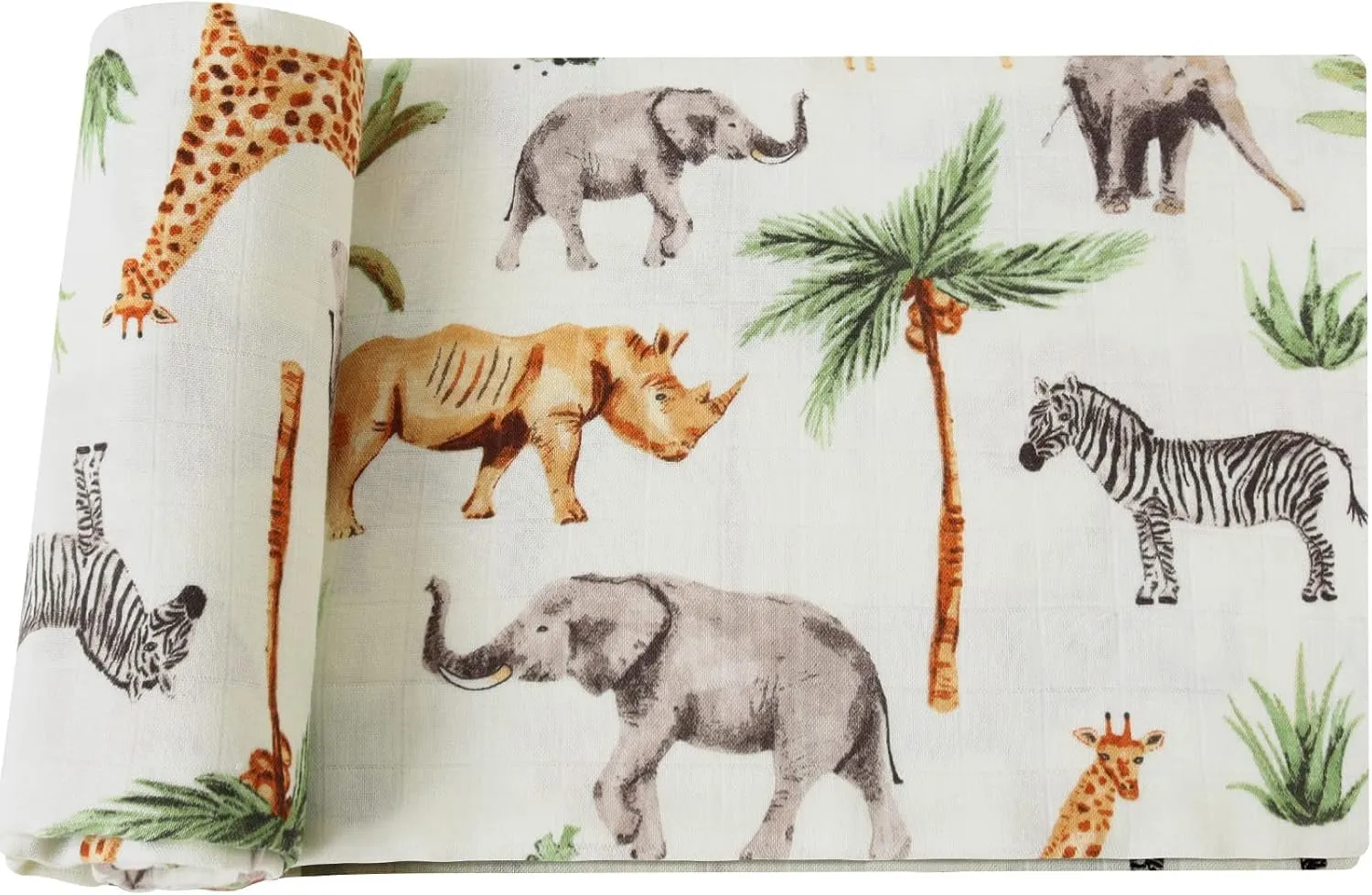 Lifetree Baby Swaddle Blanket Dog, 70% Viscose from Bamboo and 30% Cotton Muslin Swaddles Blankets Boys Girls Nursery Essentials for Girls and Boys, Registry, Large 47" X 47", Puppies Dog Print