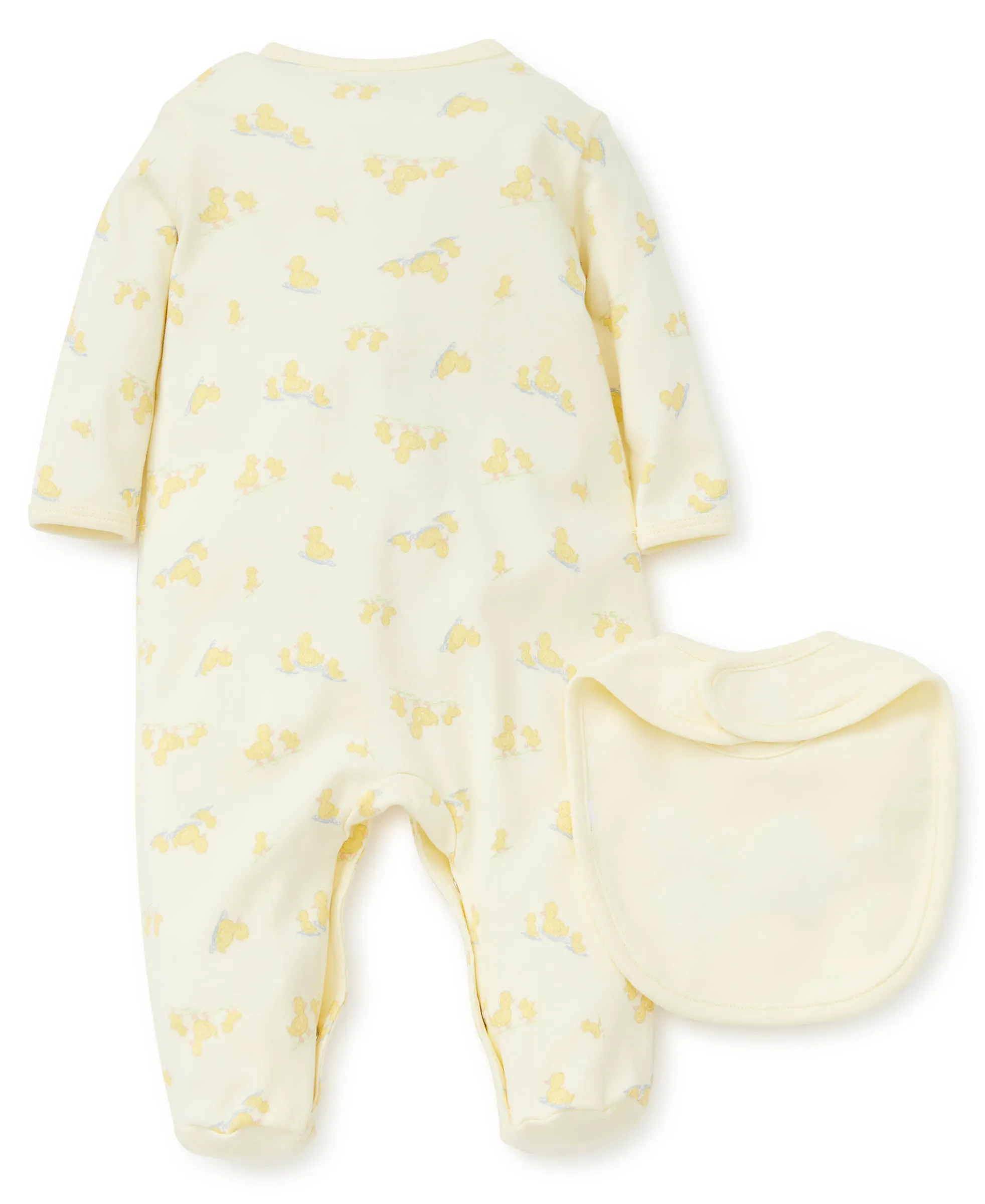Little Ducks Footed One-Piece and Bib