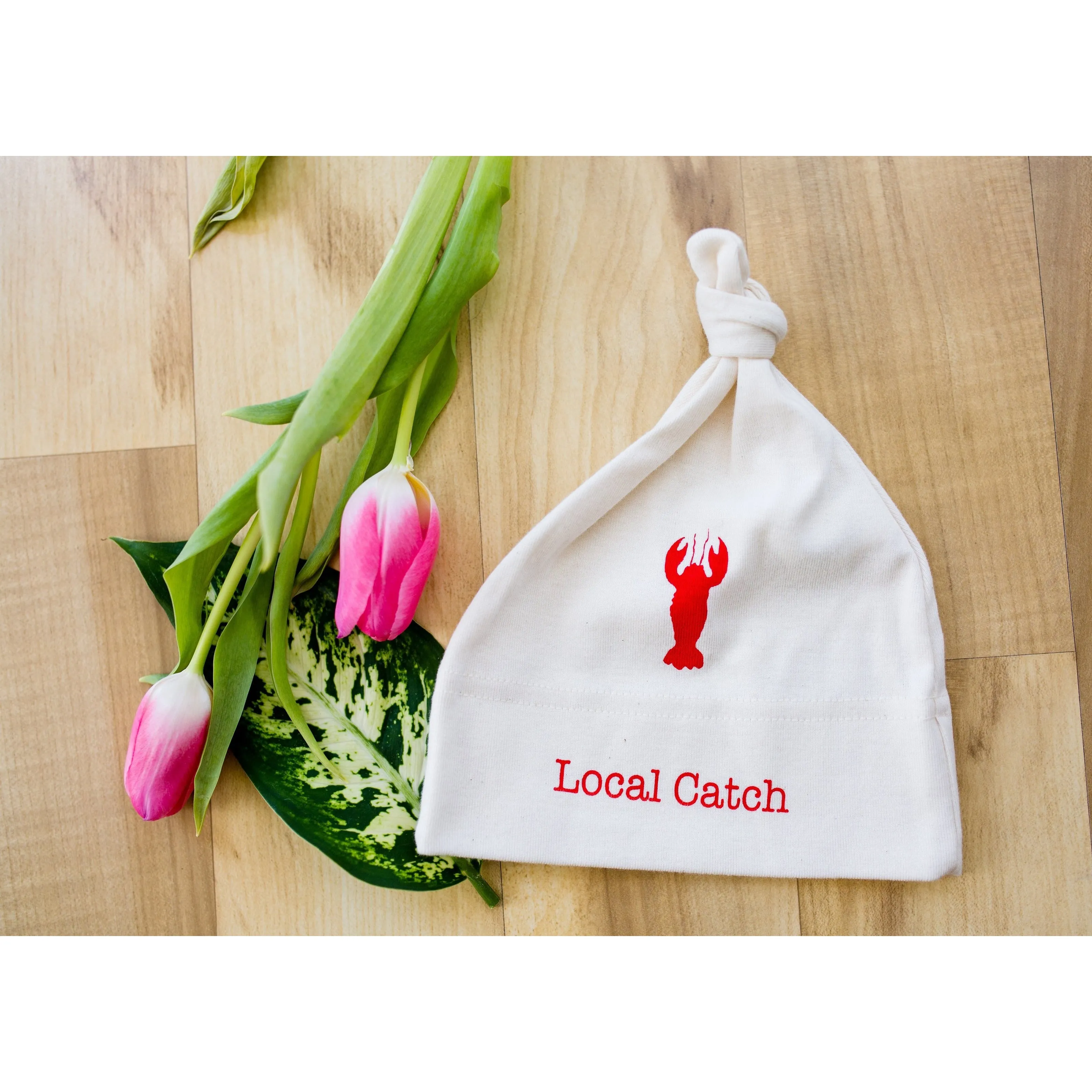 Lobster Local Catch Lobster Short Sleeve Romper & Hat Gift Set
