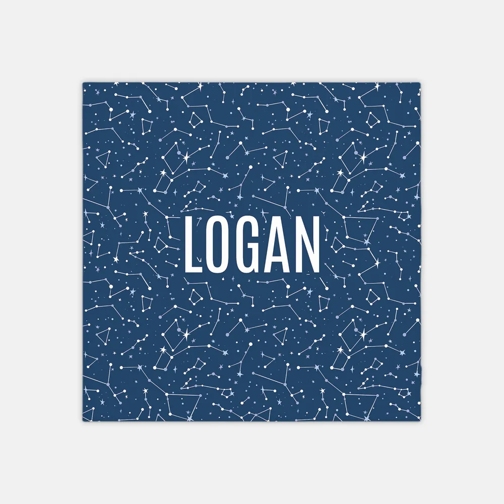 Logan Galaxy Personalized Swaddle