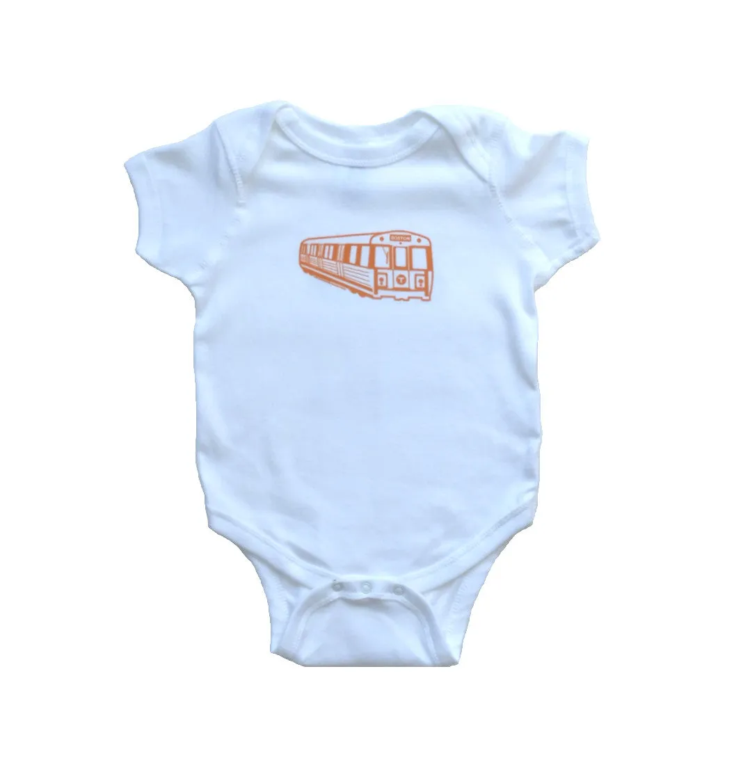 MBTA Orange Line Subway Car Onesie