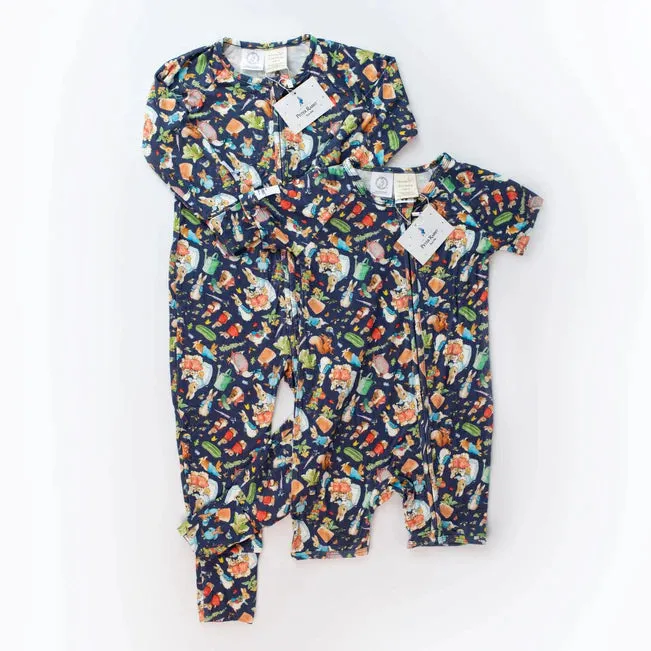 Monarch Bamboo Short Romper Bootysuit - Peter Rabbit Classic