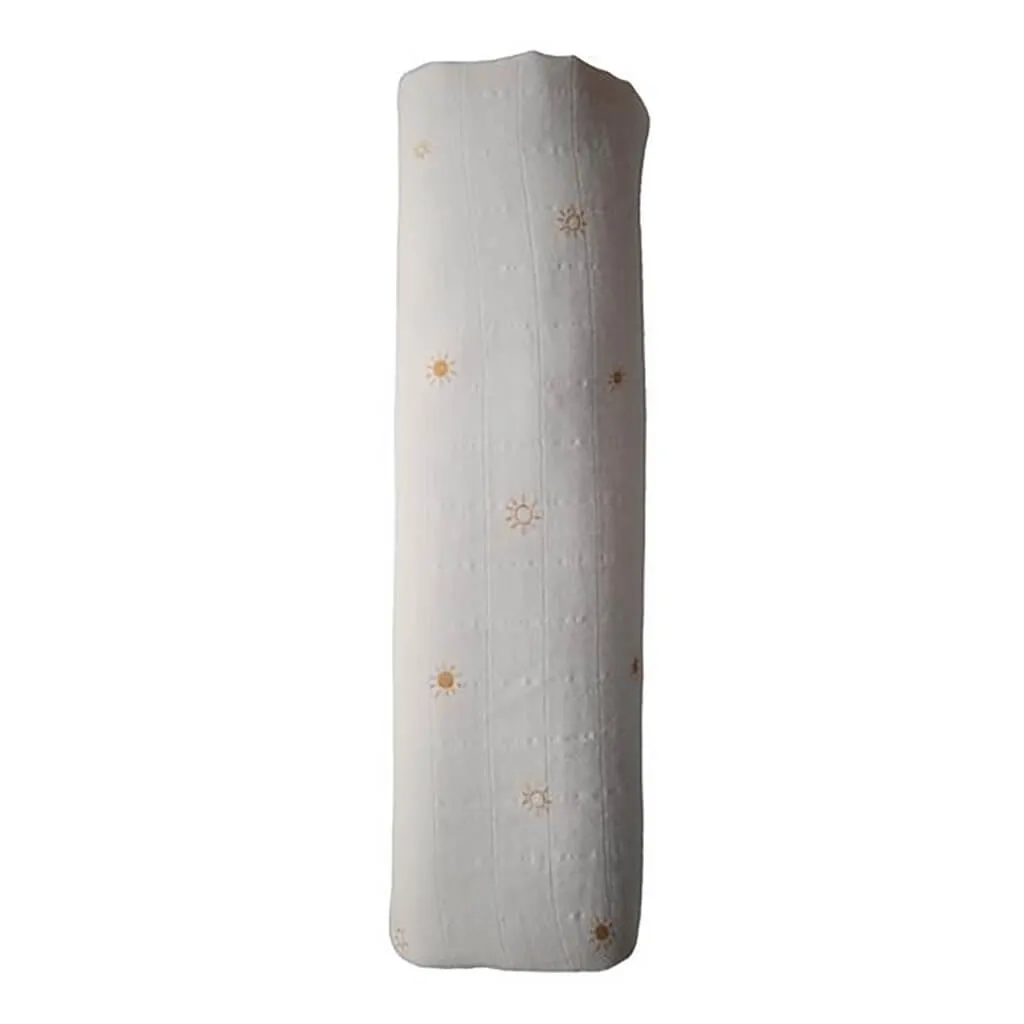 Mushie Organic Cotton Swaddle Blanket Sun