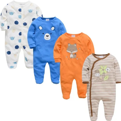 Newborn Jumpsuit Pajamas 0-12 Months Rompers Baby Clothes