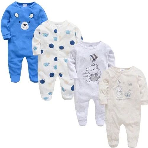 Newborn Jumpsuit Pajamas 0-12 Months Rompers Baby Clothes