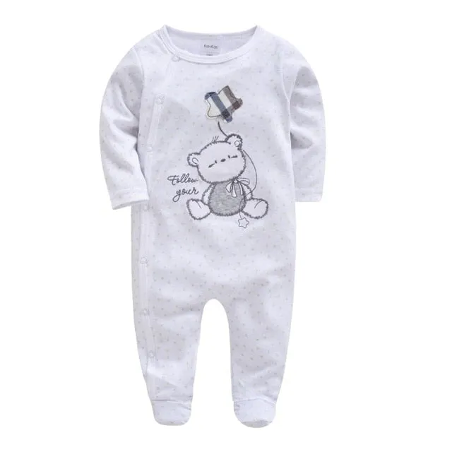 Newborn Jumpsuit Pajamas 0-12 Months Rompers Baby Clothes
