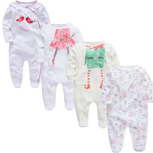 Newborn Jumpsuit Pajamas 0-12 Months Rompers Baby Clothes