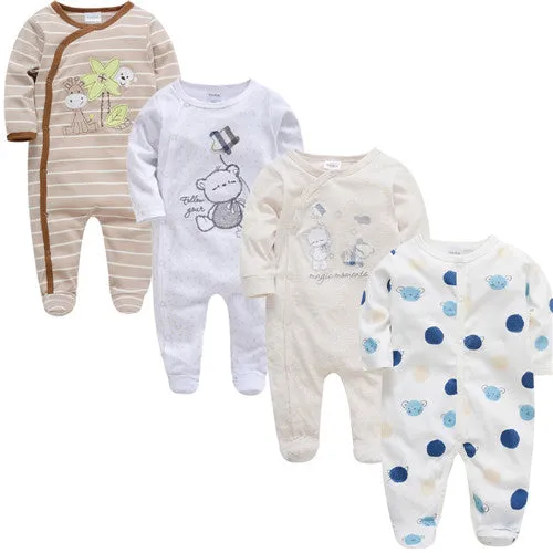 Newborn Jumpsuit Pajamas 0-12 Months Rompers Baby Clothes