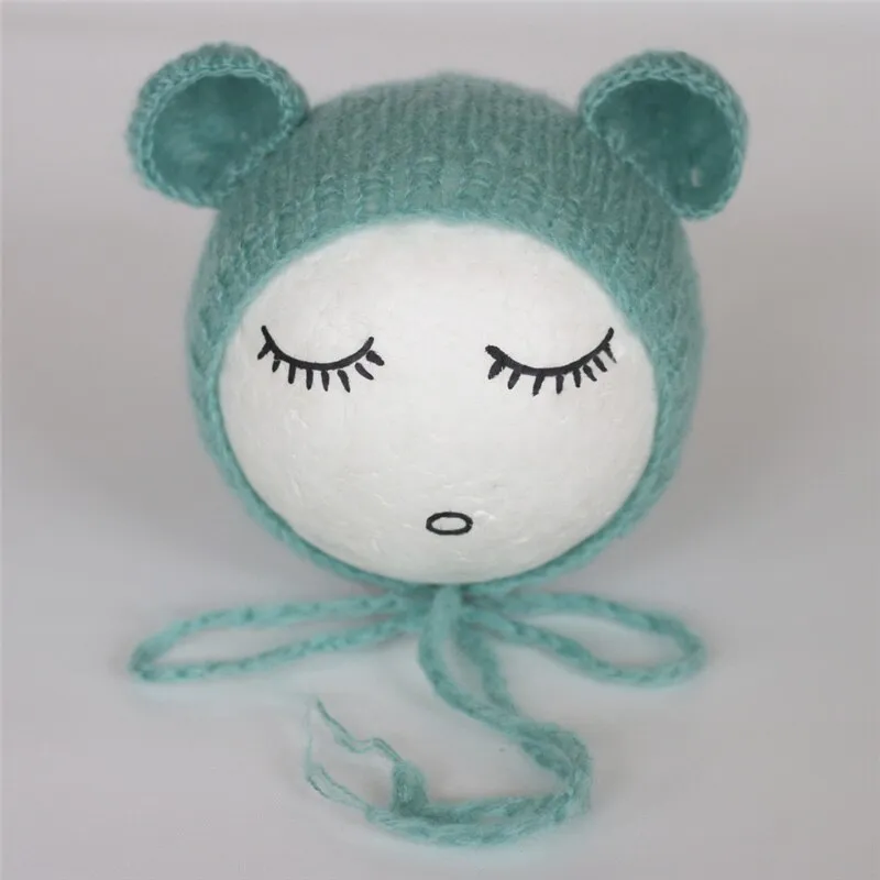 Newborn Knitted Mohair    Photography Prop (green)