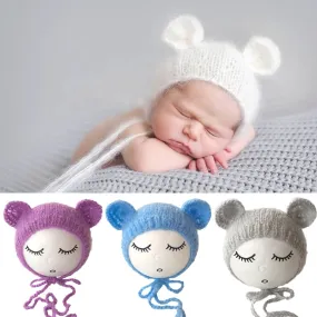 Newborn Knitted Mohair    Photography Prop (green)