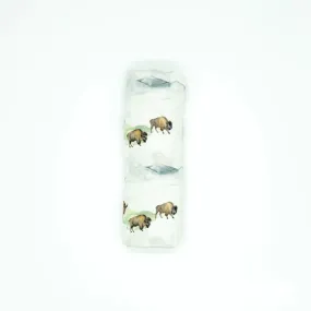 Organic Cotton Muslin Swaddle Bison