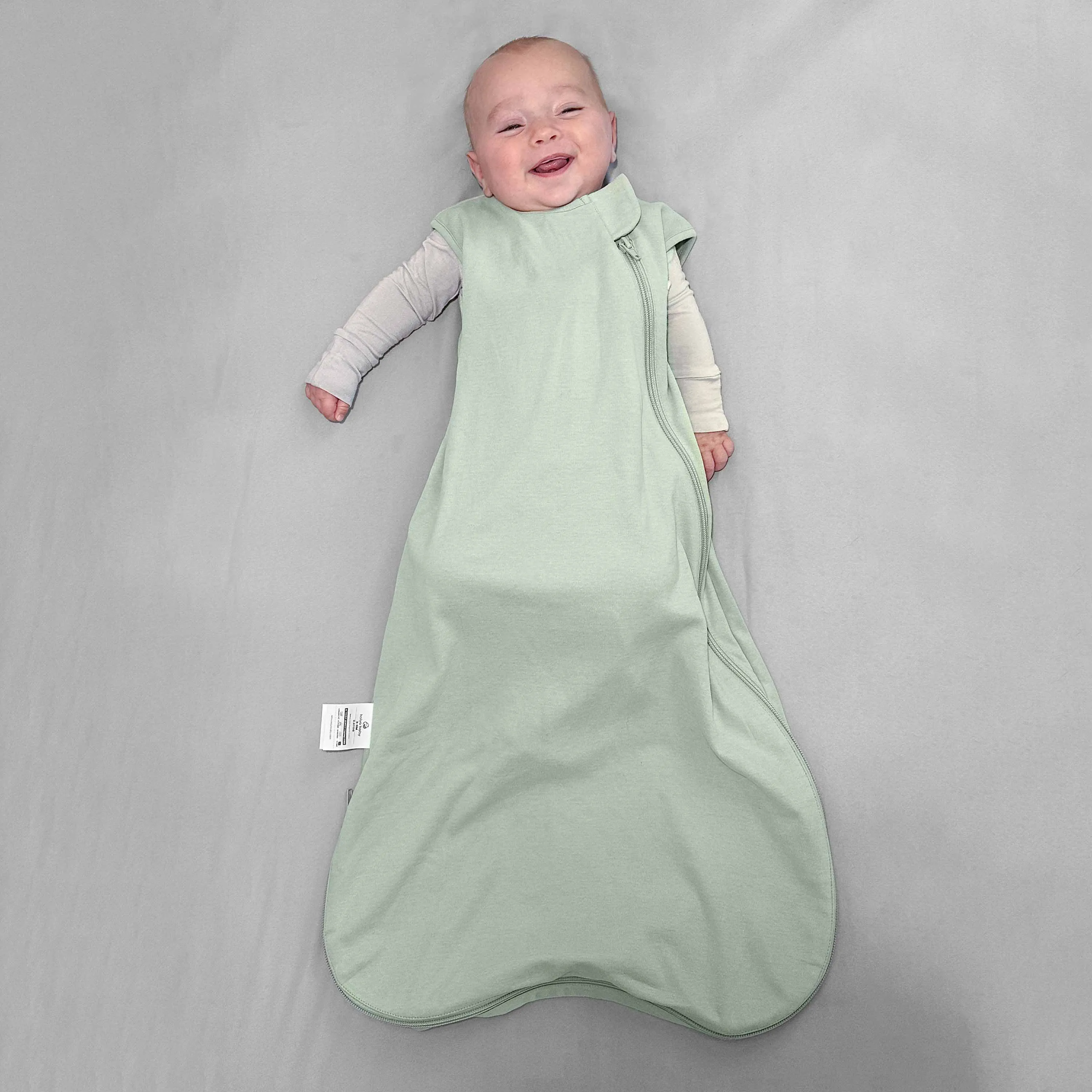 Organic Cotton Newborn Velcro Swaddle 0.5 TOG - Pea Green
