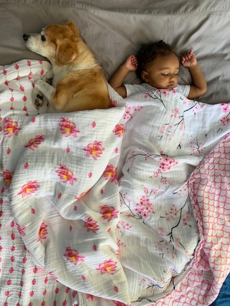 ORGANIC SNUG BABY BLANKETS - LOTUS