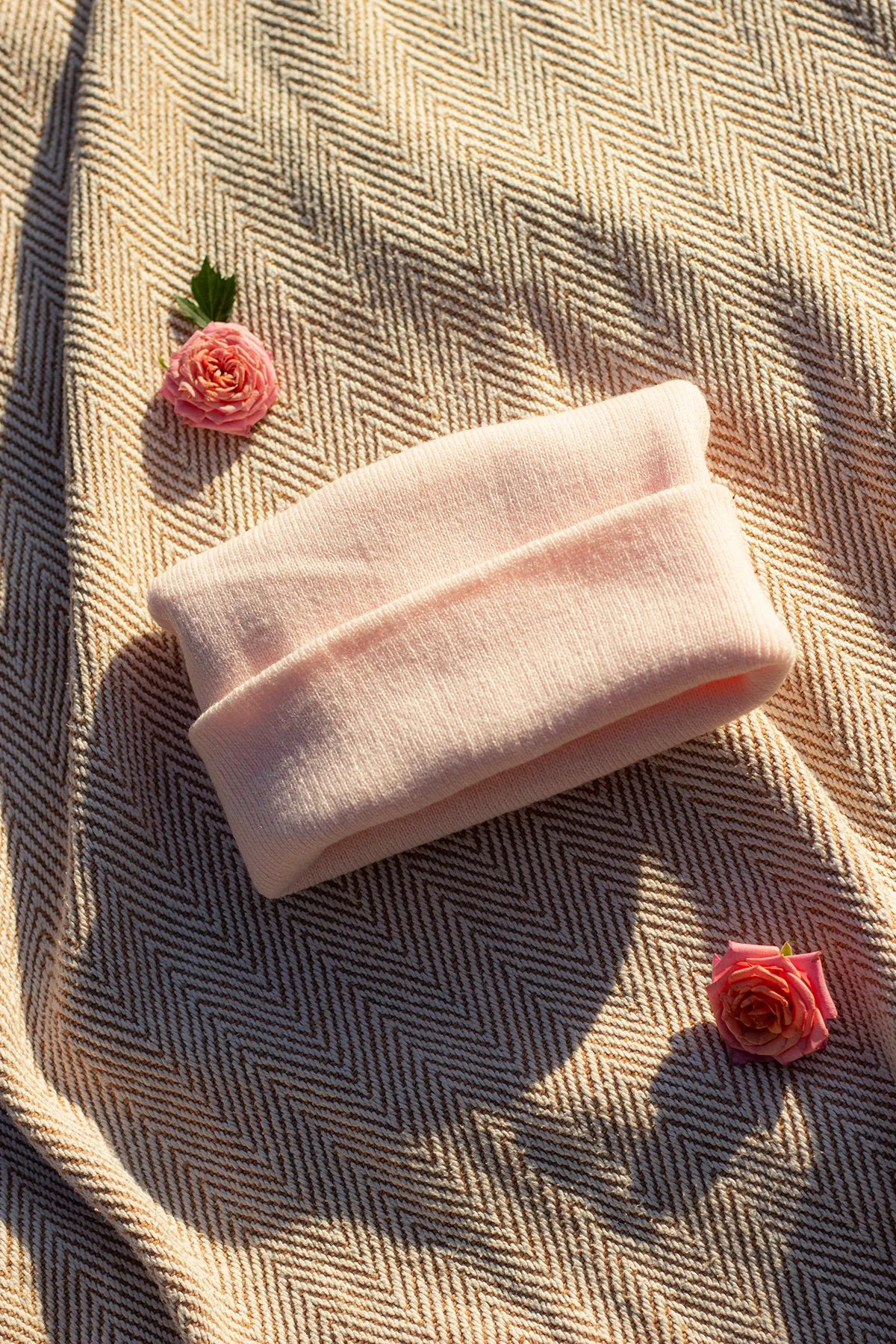 Pastel Pale Pink Beanie Hat