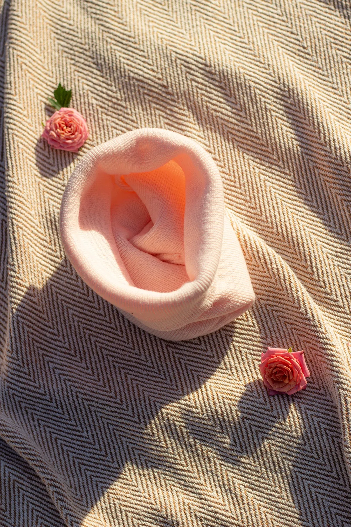 Pastel Pale Pink Beanie Hat