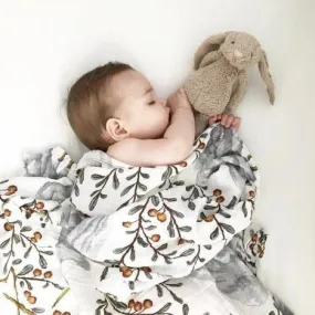 Pop Ya Tot - Kushiro Crane - 100% Organic Cotton Swaddle